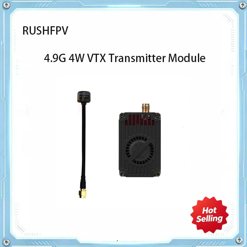 Drone Rc Remote Control - RUSHFPV 4.9GHz 4W VTX FPVビデオ送信モジュール 48CH