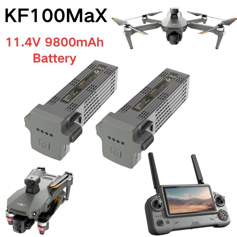 Drone Smart Rc - KF100 MAX RC ドローンオリジナルバッテリー 11.4V 9800mAh