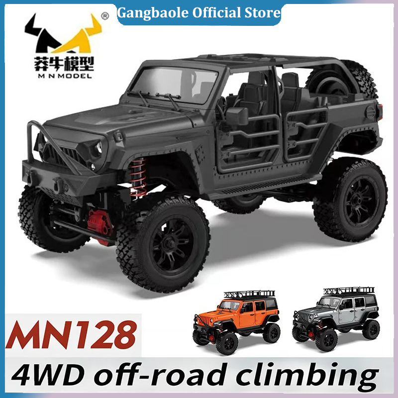Drone Lidi Rc - RCクローラー4x4カーMN128 2.4Gクライミングバギー プロ仕様 LEDライト付き フルスケール ラジコンカー