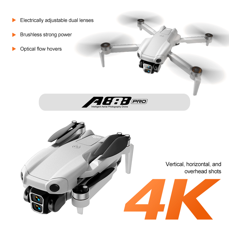 Drone Smart Rc - NEW A888 PRO ミニポータブルドローン HD空撮スマートホバーヘリコプター 360