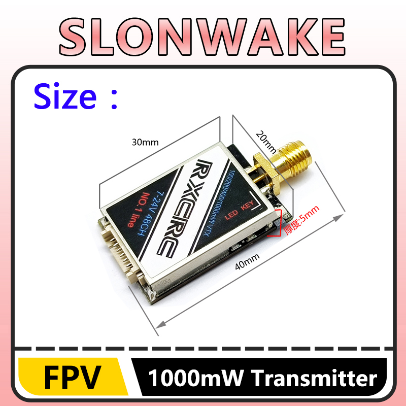 SLONWAKE 5.8G 48CH 1W VTX 100/ - Drone Rc Remote Control のレビューと価格