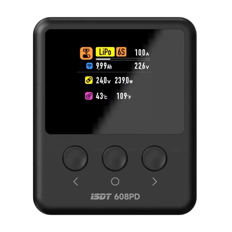 ISDT 608PD DC 240W/10A USB C 1 - Drone Smart Rc のレビューと価格