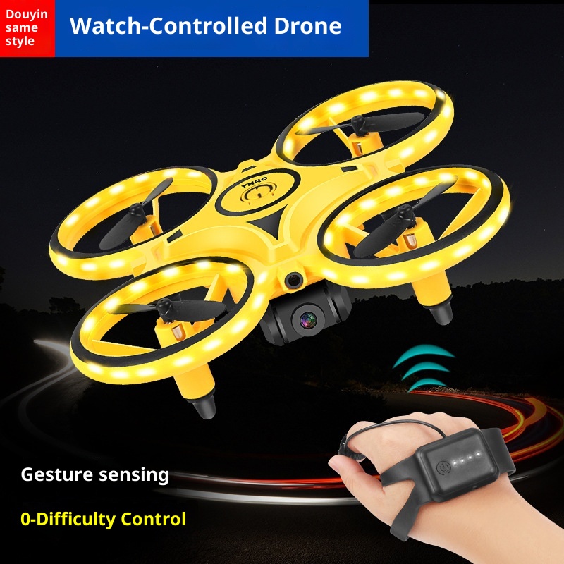 電動ジェスチャー制御ドローンおもちゃ、ライト付きスマートRC - Drone Smart Rc のレビューと価格