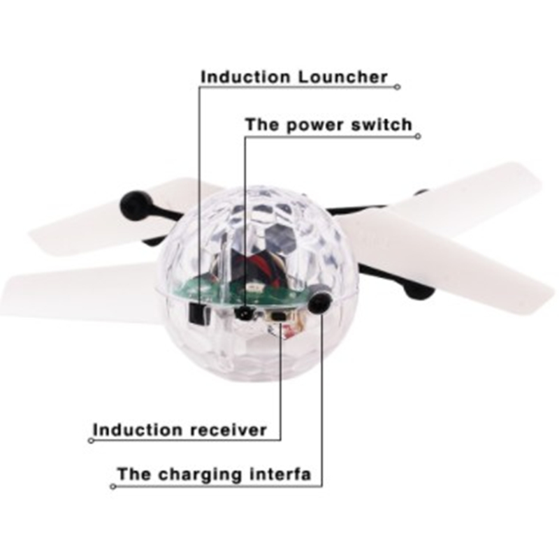 キッズミニドローン RC ヘリコプター航空機フライングボール - Drone Lidi Rc のレビューと価格